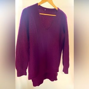 Autumn Cashmere Maroon Sweater Size Medium